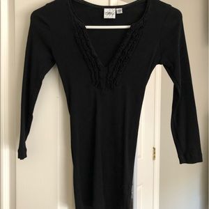 Black 3/4 Sleeve Sweater
